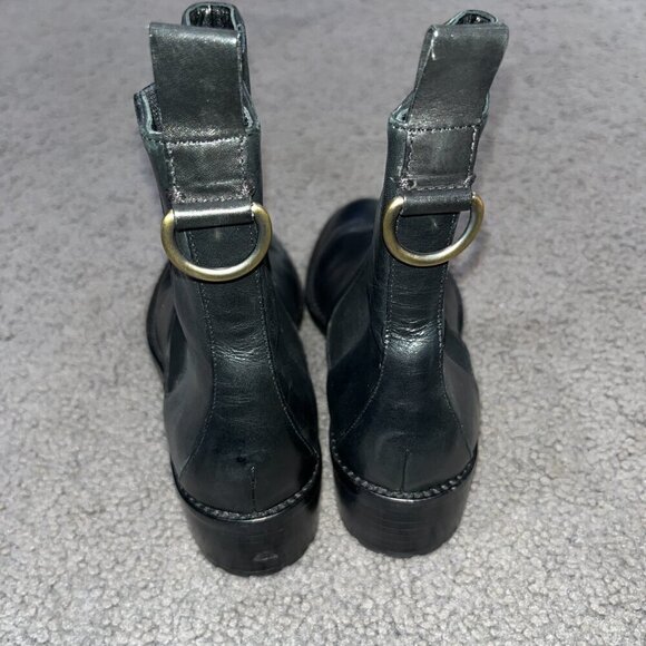COLE HAAN NIKE AIR Black Leather EVAN CHELSEA Ankle Boot Bootie -Women's 8AA - Picture 4 of 13